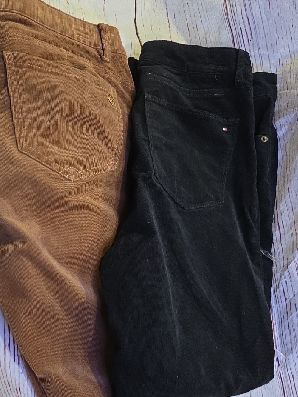 Tommy Hilfiger Brown and Black Corduroy Pants Duo